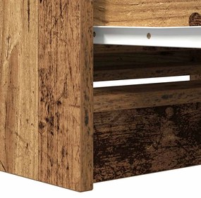 antik hatású szerelt fa TV-szekrény 80x35x54 cm