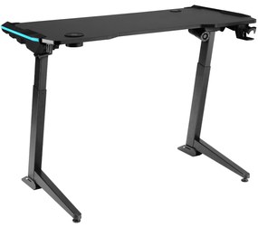 tectake 404317 hemingway állítható magasságú íróasztal - fekete