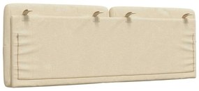 krémszínű szövet fejtámla párna 120 cm