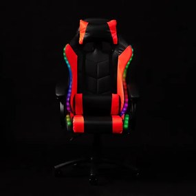 X-Style Combat 4.0 LED Gamer szék Black-Red