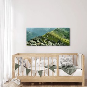 Kép - Hegyi táj (120x50 cm)