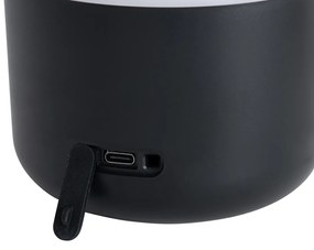 2 db-os kültéri asztali lámpa szett fekete és fehér színben, újratölthető LED-del - Haard