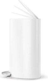 Fehér fém pedálos szemetes 6 l – simplehuman