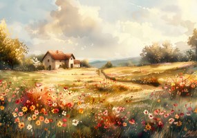 Poszter 100x70cm Szilvásváradi házikó