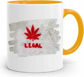 Dohányosoknak 420 Cbd Bögre Sárga Ajándék fényképes nyomtatással