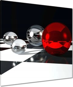 Vászonkép 90x90 Golyók a rácson