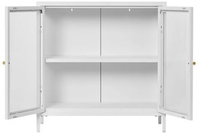 Fehér fém tálalószekrény 80x80 cm Dalby – House Nordic