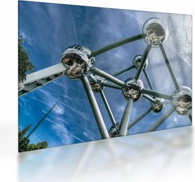 Kép - atomium Brüsszelben (üvegen) (70x50 cm)