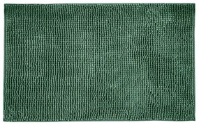 Sötétzöld textil fürdőszobai kilépő 50x80 cm Chenille – Allstar