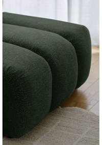 Sötétzöld sarokkanapé (jobb oldali-heverő résszel) Shell – Miuform