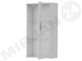 Vitrin Belario B2 (fekete + fényes fekete) (kék LED világítás). 1058608