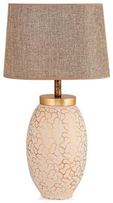 Asztali lámpa 1xE27/40W/230V bézs/arany