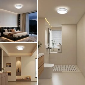 Brilagi - LED kültéri mennyezeti lámpatest BENE LED/24W/230V átm. 26 cm fehér IP54