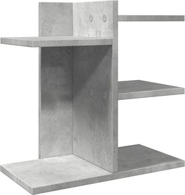 vidaXL betonszürke szerelt fa asztali szervező 42 x 21,5 x 42 cm