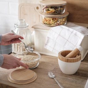 Florina Clavato üvegedény bambusz fedéllel , 390 ml, S