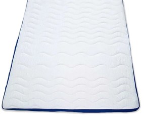 Ortho-Sleepy fedőmatrac kék-fehér színű Tencel huzatban / 140x200 cm