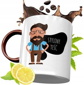 Bordó Bögre Apósnak Születésnapi Ajándék fényképes nyomtatással