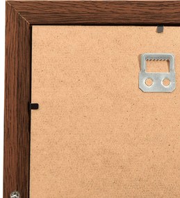 sötétbarna MDF fényképkeretszett 10 db 10 x 15 cm-es képhez