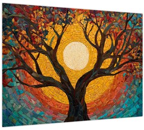 Kép - Nap az élet fájának koronájában (70x50 cm)