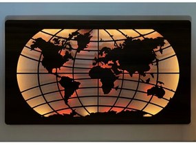 Li-Go 4709/DUB2 - LED RGBW fali dekorációs lámpa LED/24W/230V 125x74 cm tölgy + távirányító