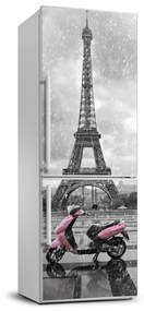 Hűtőre ragasztható matrica Eiffel-torony robogó FridgeStick-70x190-f-68974331