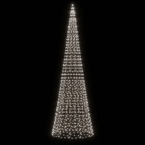 hideg fehér LED karácsonyfa zászlórúdra 1534 LED 500 cm