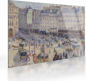 Üveg kép - Camille Pissarro, The Place du Havre, reprodukciók (70x50 cm)