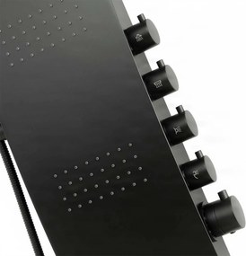 Termosztátos zuhanypanel EYN SP1058 vízeséskifolyóval és masszázsfúvókákkal, többféle színben — Fehér