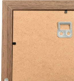 világosbarna MDF kollázs képkeret 10 db 10 x 15 cm-es képhez