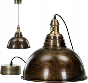 Asztal Fölé Akasztható Mennyezeti Lámpa Nagy 38cm Loft Fém Hálószoba Nappali