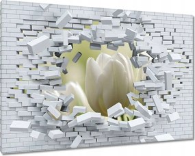 Vászonkép 60x40 Fehér tulipánok