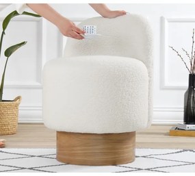 RIKI gyerekfotel 40x47 cm, fehér