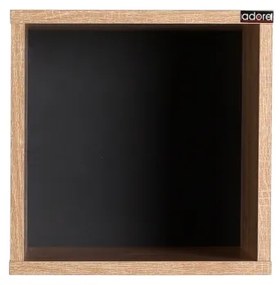 Fali polc 33x33 cm barna