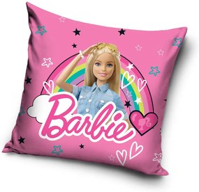 Barbie Rainbow párnahuzat 40x40 cm Velúr