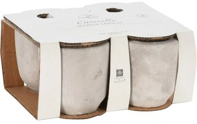 Citronella rovarriasztó gyertyák készlete, beton, 5,5 x 5,7 cm, 4 db