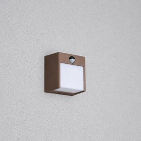 Brilagi-LED TERNI kültéri fali lámpatest érzékelővel, LED 12 W, 230 V, barna, IP44