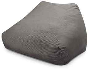 Sötétszürke kordbársony babzsákfotel Sofa Snug – SLOWDOWN