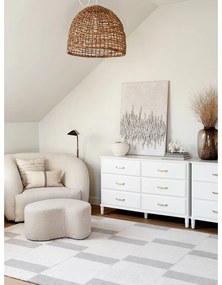 Bézs gyapjú szőnyeg 133x190 cm Agnus Pavement – Agnella