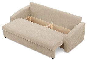 Zeus kanapéágy, kordbársony, bonell töltet, döntött kartámasz, bézs