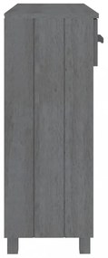 HAMAR sötétszürke tömör fenyőfa tálalóasztal 90 x 35 x 90 cm
