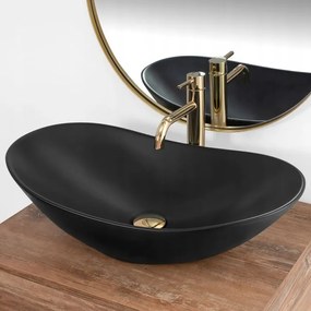 Pultos mosdó Rea Royal 60 black mat
