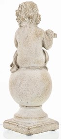 Dekoratív figura angyal Cement Szürke 19x7x7cm-1