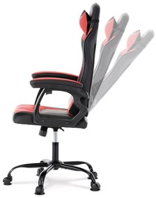 Piros Ekobőr Gamer Szék, Hinta Mechanikával. KA-L626 RED