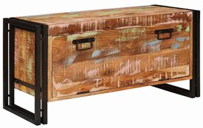 Cipőszekrény Barna 90 x 38 x 45 cm tömör újrahasznosított fa