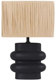 Fekete kerámia asztali lámpa 42 cm JUDY Beliani