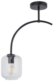 SIGMA LIGHTING 32241 SHINE Modern Mennyezeti Lámpa Fekete, Átlátszó E27 IP20