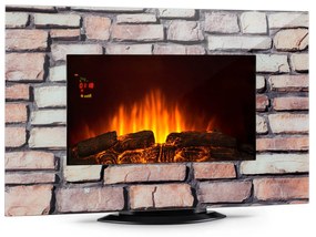 Klarstein Colmar, elektromos kandalló, 2000 W, üveg, 7 színű LED dióda, távirányító