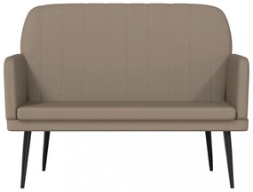 kávészínű műbőr pad 107 x 80 x 81 cm