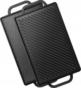 Gftime Öntöttvas grillezőlap 33 x 21 cm