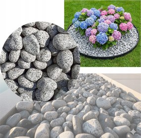 Granit Dálmata Kavics Szürke Díszkő 4-6CM Kerti Dekorációhoz 5KG
